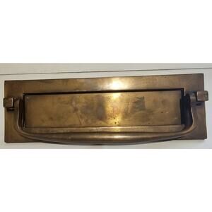 Vintage Brass Door Knocker With Mail Slot